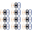 For Huawei Nova 3i 10pcs Back Camera Bezel with Lens Cover & Adhesive (Blue) - Camera by PMC TechLife | Online Shopping South Africa | PMC TechLife