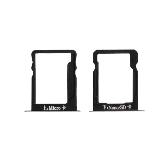 For Huawei Mate 7 SIM Card Tray and Micro SD Card Tray(Grey)