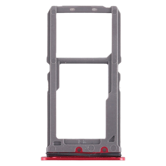 For Vivo X21 SIM Card Tray + SIM Card Tray / Micro SD Card Tray (Red)