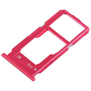 For OPPO R11s SIM Card Tray + SIM Card Tray / Micro SD Card Tray (Red)