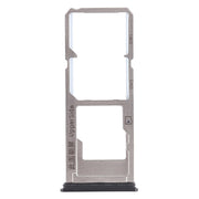 For Vivo Y53 2 x SIM Card Tray + Micro SD Card Tray (Black)