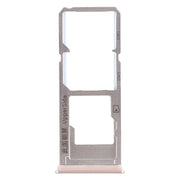 For Vivo Y53 2 x SIM Card Tray + Micro SD Card Tray (Gold)