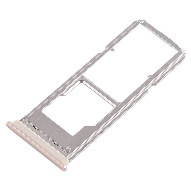 For Vivo Y79 2 x SIM Card Tray + Micro SD Card Tray (Gold)