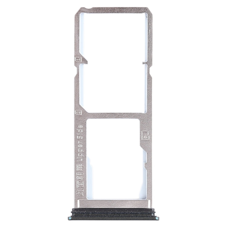 For Vivo Y75 2 x SIM Card Tray + Micro SD Card Tray (Black)