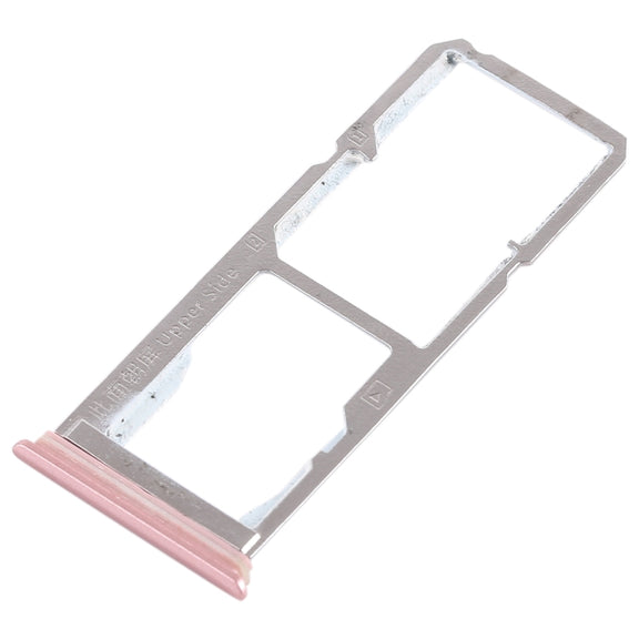 For Vivo Y75 2 x SIM Card Tray + Micro SD Card Tray (Rose Gold)