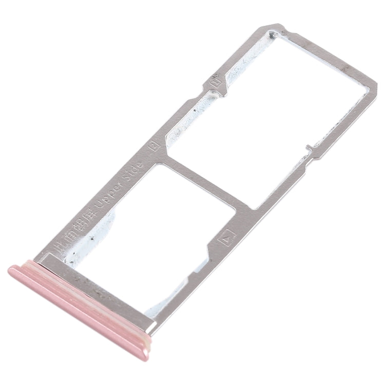For Vivo Y75 2 x SIM Card Tray + Micro SD Card Tray (Rose Gold)