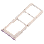 For OPPO A5 / A3s 2 x SIM Card Tray + Micro SD Card Tray (Purple)