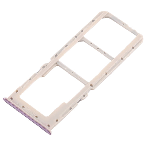 For OPPO A5 / A3s 2 x SIM Card Tray + Micro SD Card Tray (Purple)