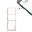 For OPPO A5 / A3s 2 x SIM Card Tray + Micro SD Card Tray (Silver) - free shipping - PMc TechLife - Order now!