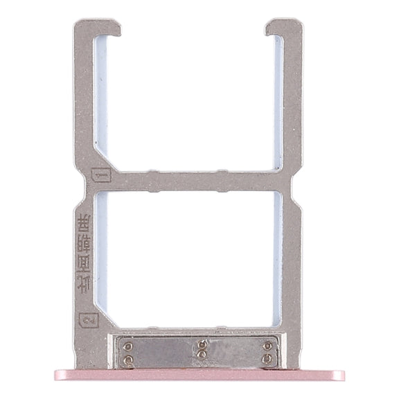 For Vivo X6S 2 x SIM Card Tray (Rose Gold)