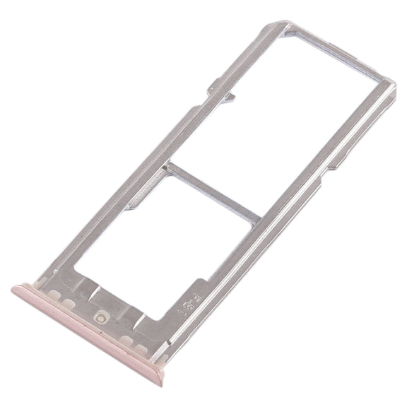 For OPPO A79 2 x SIM Card Tray + Micro SD Card Tray (Gold)