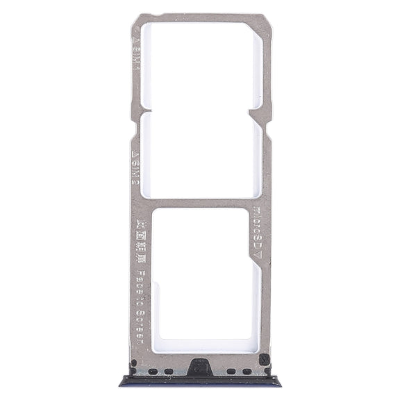 For OPPO A79 2 x SIM Card Tray + Micro SD Card Tray (Blue)