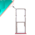 For OPPO A83 2 x SIM Card Tray + Micro SD Card Tray (Red) - Card Socket by PMc TechLife | Online Shopping South Africa | PMc TechLife | Buy Now Pay Later Mobicred
