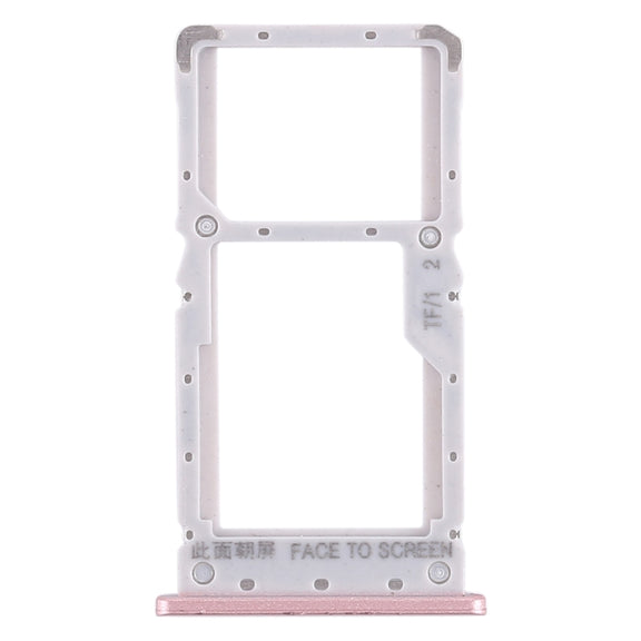 SIM Card Tray + SIM Card Tray / Micro SD Card Tray for Xiaomi Redmi Note 6 Pro (Rose Gold)