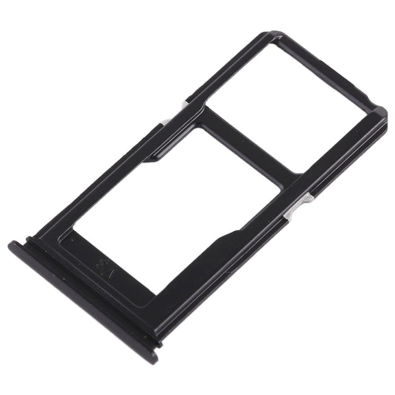 For Vivo X20 Plus SIM Card Tray + SIM Card Tray / Micro SD Card Tray (Black)