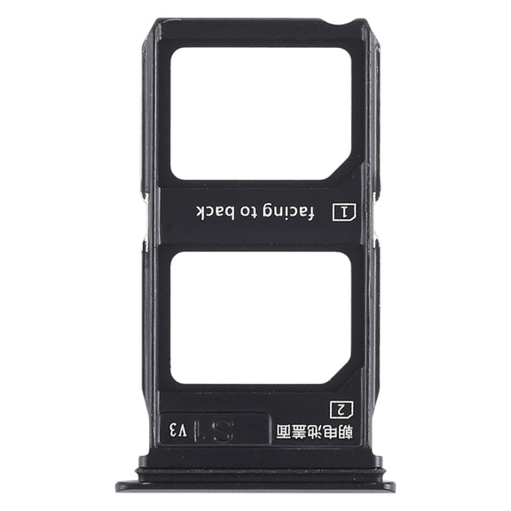 For Vivo X9 Plus 2 x SIM Card Tray (Black)