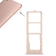 For Vivo Y71 2 x SIM Card Tray + Micro SD Card Tray (Rose Gold) - Card Socket by PMc TechLife | Online Shopping South Africa | PMc TechLife | Buy Now Pay Later Mobicred