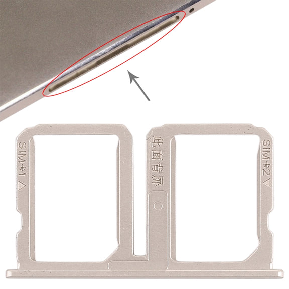 For Vivo Xplay5 2 x SIM Card Tray (Gold)