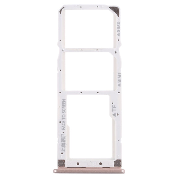 2 x SIM Card Tray + Micro SD Card Tray for Xiaomi Redmi 6 Pro(Gold)