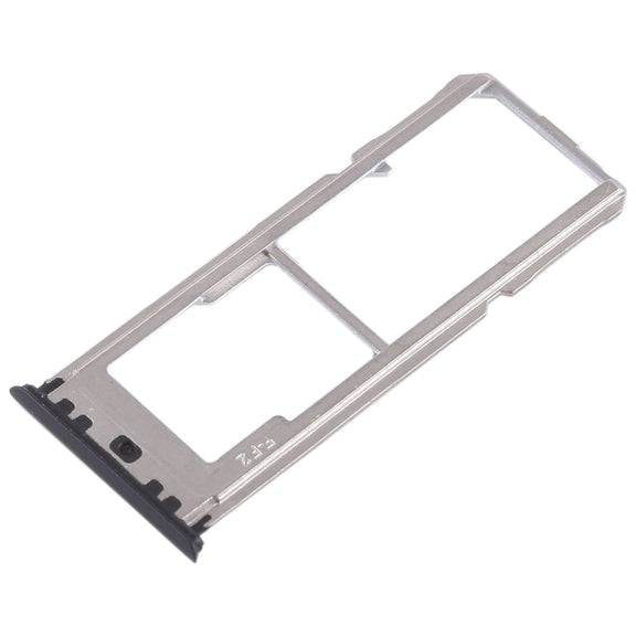 For OPPO A73 / F5 2 x SIM Card Tray + Micro SD Card Tray (Black)