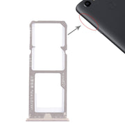 For OPPO A73 / F5 2 x SIM Card Tray + Micro SD Card Tray (Gold)