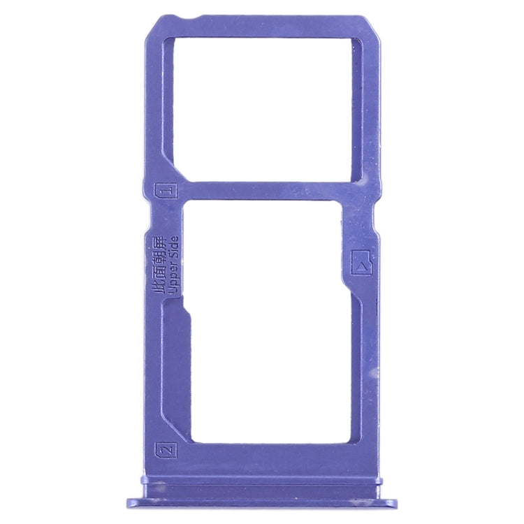 For Vivo X21i SIM Card Tray + SIM Card Tray / Micro SD Card Tray (Blue)