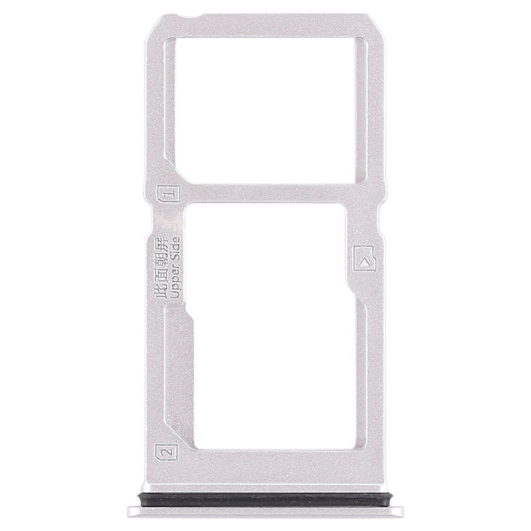 For Vivo X21i SIM Card Tray + SIM Card Tray / Micro SD Card Tray (Silver)