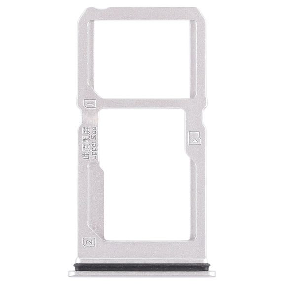 For Vivo X21i SIM Card Tray + SIM Card Tray / Micro SD Card Tray (Silver)
