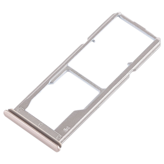 For Vivo Y69 2 x SIM Card Tray + Micro SD Card Tray (Gold)
