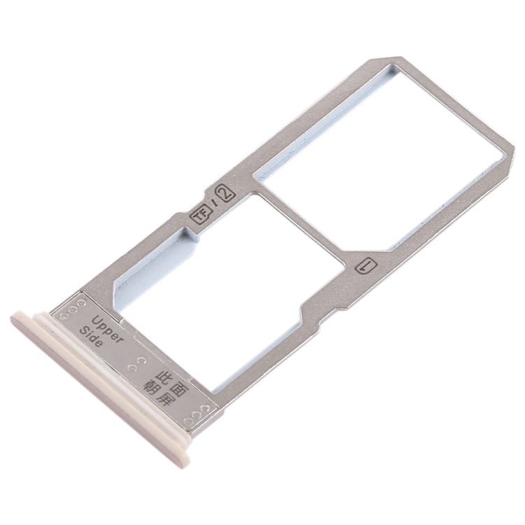 For Vivo Y67 SIM Card Tray + SIM Card Tray / Micro SD Card Tray (Gold)