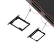 For Huawei P8 SIM Card Tray and Micro SD Card Tray(Black) - Card Socket by PMc TechLife | Online Shopping South Africa | PMc TechLife | Buy Now Pay Later Mobicred