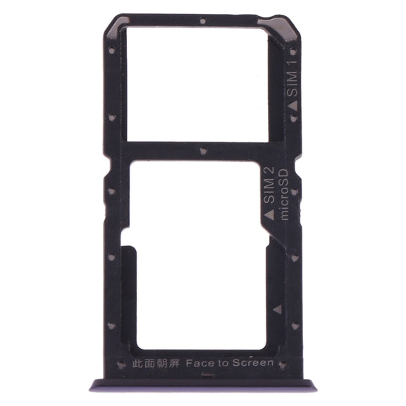 For OPPO A9 SIM Card Tray + SIM Card / Micro SD Card (Blue)