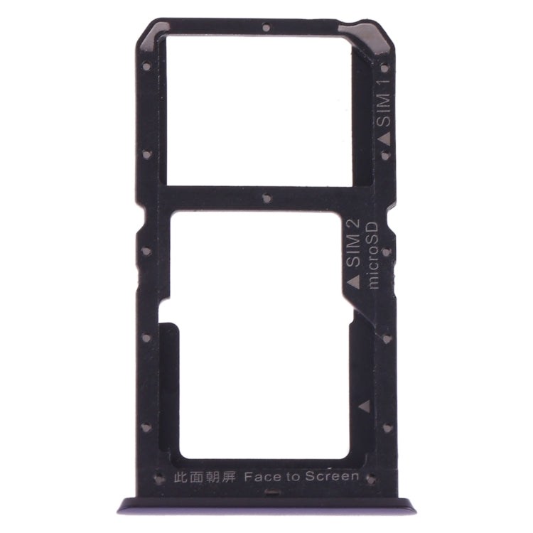 For OPPO A9 SIM Card Tray + SIM Card / Micro SD Card (Blue)