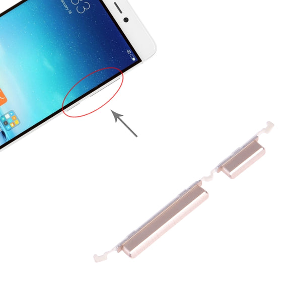 Power Button and Volume Control Button for Xiaomi Mi 5s(Gold)
