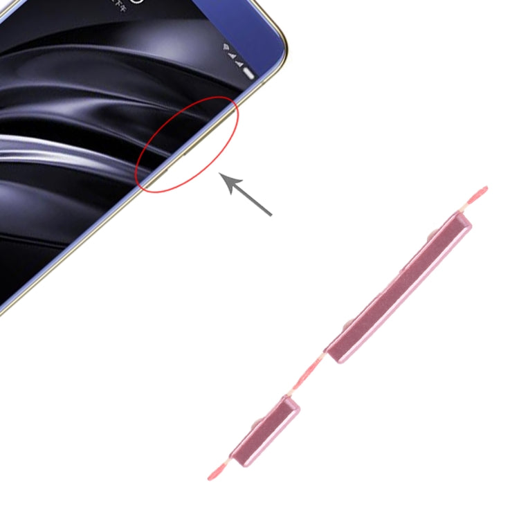 Power Button and Volume Control Button for Xiaomi Redmi 6A / Redmi 6(Pink)