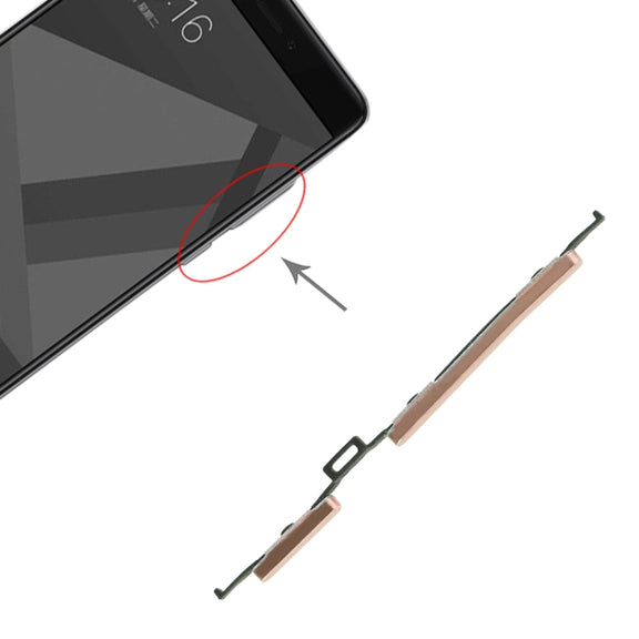 Power Button and Volume Control Button for Xiaomi Redmi Note 4X(Gold)