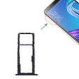 SIM Card Tray + SIM Card Tray + Micro SD Card Tray for Asus ZenFone MAX M1 ZB555KL(Black) - Card Tray by PMC TechLife | Online Shopping South Africa | PMC TechLife | Buy Now Pay Later Mobicred
