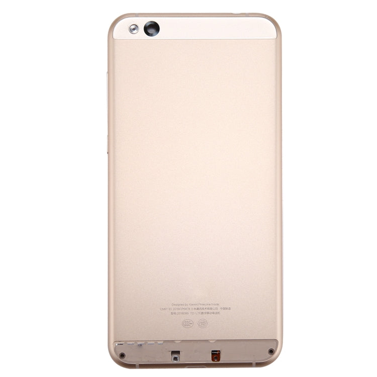 For Xiaomi Mi 5c Battery Back Cover(Gold)