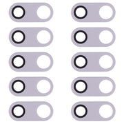 10 PCS Back Camera Lens for LG V30 H930 H933 (Silver)