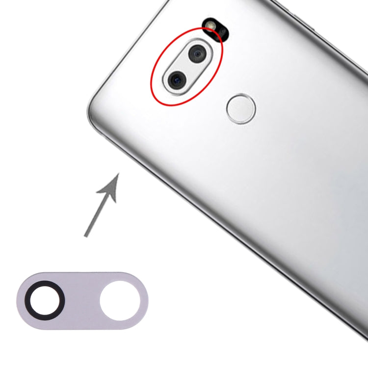 10 PCS Back Camera Lens for LG V30 H930 H933 (Silver)
