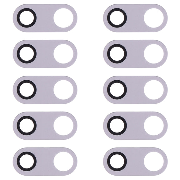10 PCS Back Camera Lens for LG V30 H930 H933 (Silver)
