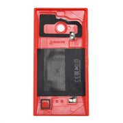 for Nokia Lumia 735 Solid Color NFC Battery Back Cover(Red)