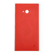 for Nokia Lumia 735 Solid Color NFC Battery Back Cover(Red)