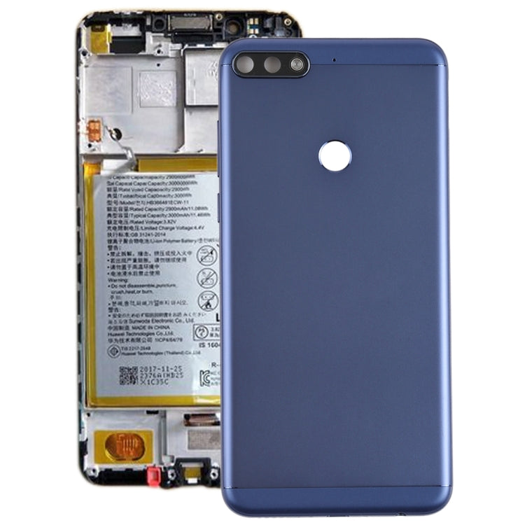 Back Cover with Side Keys for Huawei Honor Play 7C(Blue)