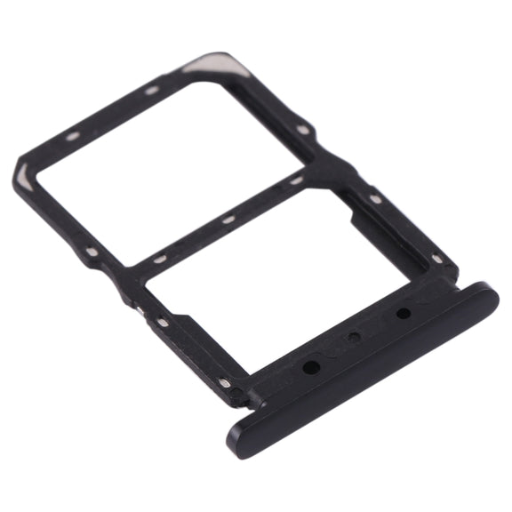 SIM Card Tray + NM Card Tray for Huawei Nova 5 (Black)