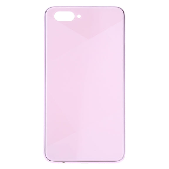 For OPPO A5 / A3s Back Cover with Frame (Pink)