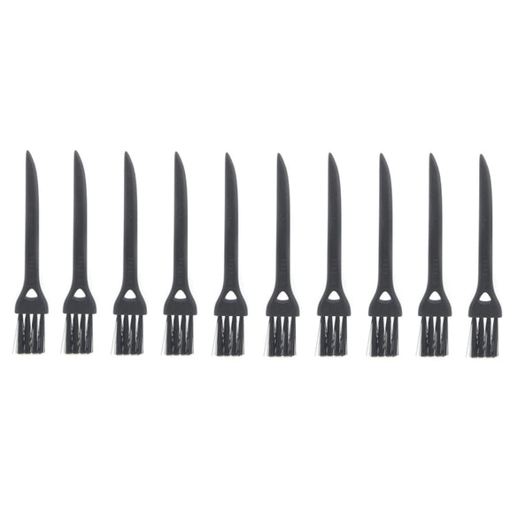 10 PCS JIAFA P8842 Flat Head Shrill Tail Cleaning Brush, Length: 8.5cm(Black)