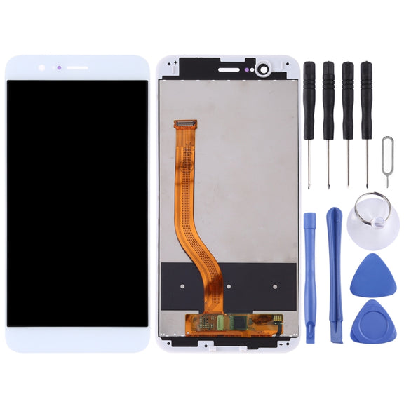 OEM LCD Screen for Huawei Honor V9 Digitizer Full Assembly with Frame (White)