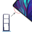 SIM Card Tray + SIM Card Tray + Micro SD Card Tray for Huawei Y7 (2019) / Y7 Pro (2019) / Y7 Prime (2019) (Blue) - Card Socket by PMC TechLife | Online Shopping South Africa | PMC TechLife