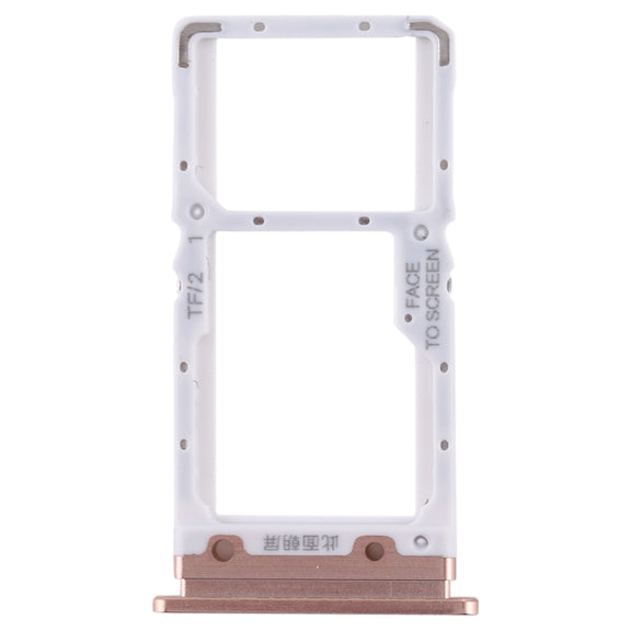 SIM Card Tray + SIM Card Tray / Micro SD Card Tray for Xiaomi Mi CC9 (Gold)